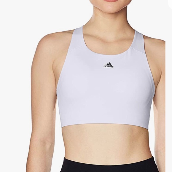 Adidas alpha sports bra medium support M white - Picture 5 of 7
